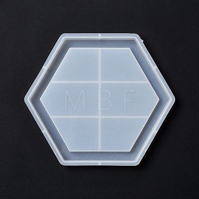DIY Hexagon Tray Display Decoration Silicone Molds X-DIY-G067-05C-1