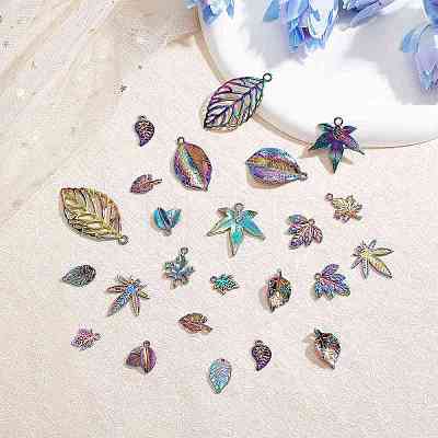 SUPERFINDINGS 24Pcs 12 Style Alloy Pendants FIND-FH0004-36-1