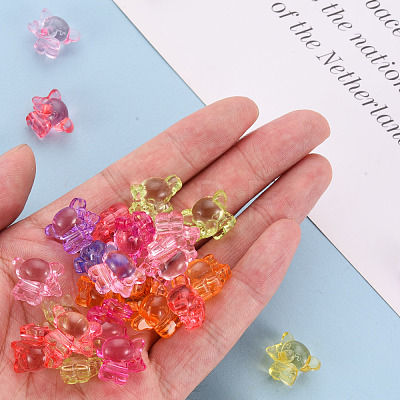 Transparent Acrylic Beads TACR-S154-48B-1