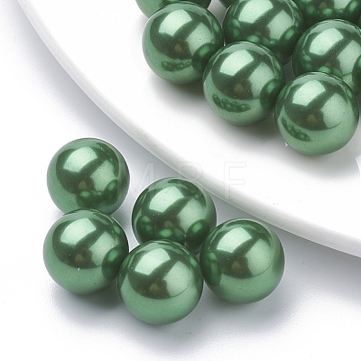 Eco-Friendly Plastic Imitation Pearl Beads X-MACR-S277-4mm-C-1