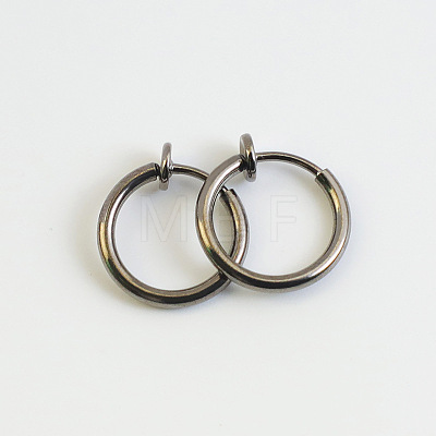 Brass Clip-on Earrings for Women WG23246-28-1