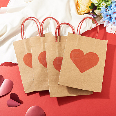 10Pcs Valentine's Day Paper Bags CARB-TADJ0001-01A-1