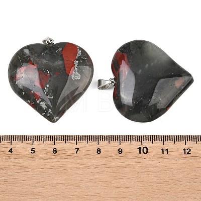 Natural African Bloodstone Pendants GG-K002-04K-1