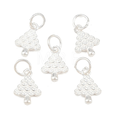 925 Sterling Silver Coin Tree Charms STER-A049-03S-1