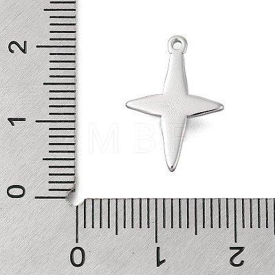 Anti-Tarnish 304 Stainless Steel Charms STAS-D192-07P-1