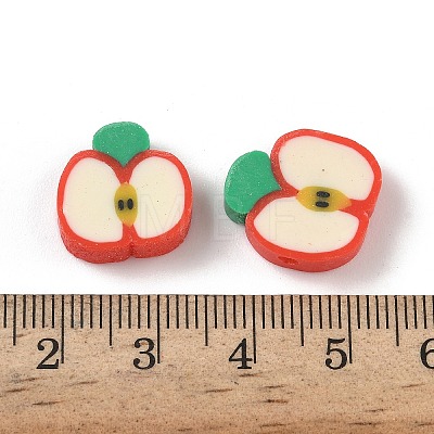 Fruit & Vegetable Theme Handmade Polymer Clay Beads CLAY-F006-02D-1