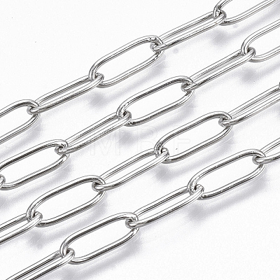 304 Stainless Steel Paperclip Chains CHS-S006-JN957-1-A-1
