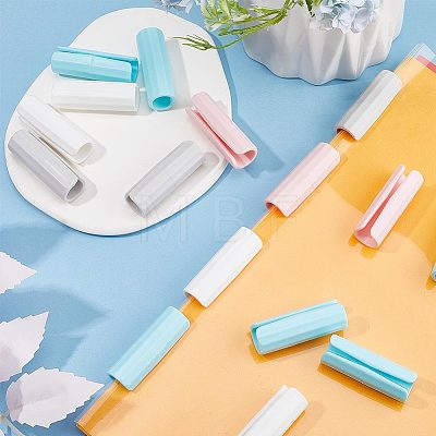 Gorgecraft 32Pcs 4 Colors ABS Plastic Bed Sheet Grippers AJEW-GF0007-28-1