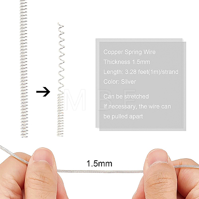 French Copper Wire Grimp Wire CWIR-WH0013-004S-1