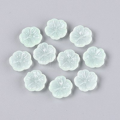 Transparent Spray Painted Glass Beads GLAA-Q089-003-E001-1-1