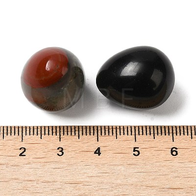 Natural & Synthetic Mixed Gemstone Egg Pocket Palm Stone G-C095-04-1