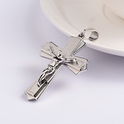 Easter Theme Crucifix Cross 304 Stainless Steel Pendants STAS-N080-07P-1