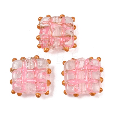 Handmade Gold Sand Lampwork Beads LAMP-L082-01C-1