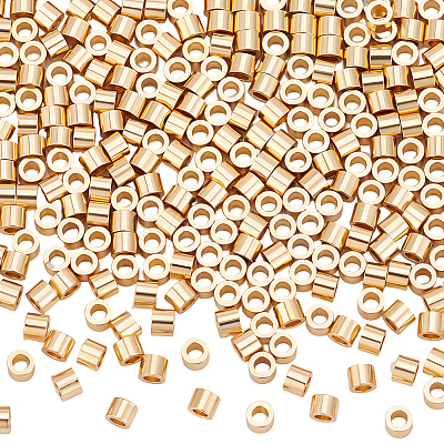 3Bags Brass Crimp Beads KK-BBC0026-10C-1