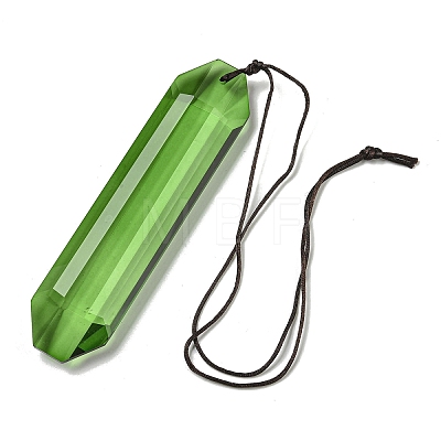 Glass Rectangle Hanging Suncatchers HJEW-P018-C07-1