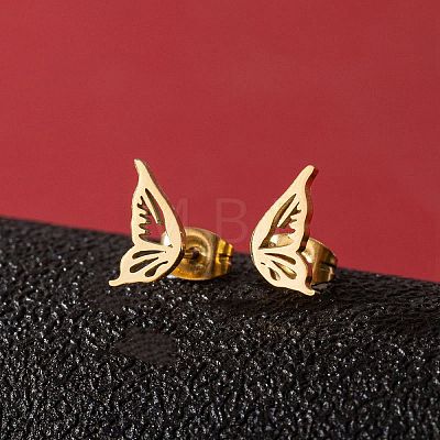 Stainless Steel Small Animal Stud Earrings for Women X-PW-WG87B69-13-1