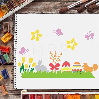 Large Plastic Reusable Drawing Painting Stencils Templates DIY-WH0202-134-1