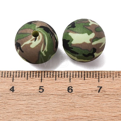 Food Grade Eco-Friendly Printed Silicone Beads SIL-A013-01A-09-1