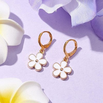 Alloy Enamel Earrings for Women EJEW-JE05802-1