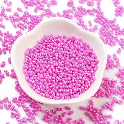Opaque Colours Glass Seed Beads SEED-A033-06G-1