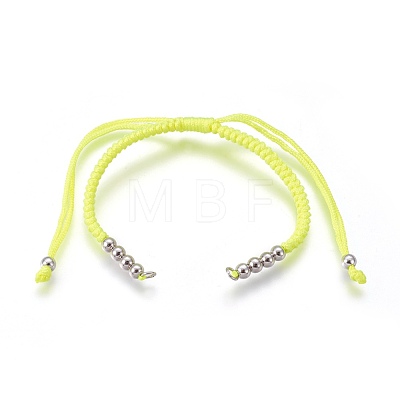 Nylon Cord Braided Bead Bracelets Making BJEW-F360-FP14-1