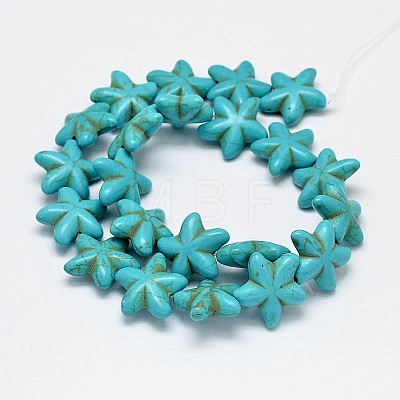 Synthetic Turquoise Bead Strands G-M151-02-1