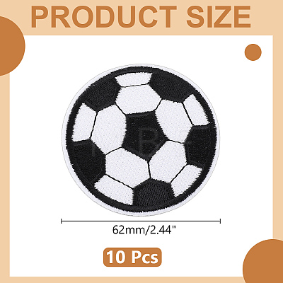 10Pcs Polyester Computerized Embroidery Iron on Sew on Patches PATC-WR0001-34-1