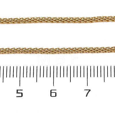 304 Stainless Steel Mesh Chain Necklaces for Women Men LS-NJEW-P321-01G-1