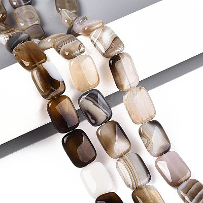 Natural Agate Beads Strands G-N356-03A-03-1
