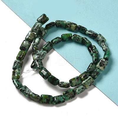 Dyed Natural African Turquoise(Jasper) Beads Strands G-G085-A06-01-1