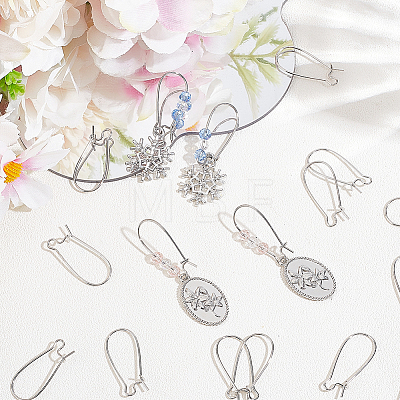 50Pcs Brass Hoop Earring Findings KK-BBC0015-46B-1