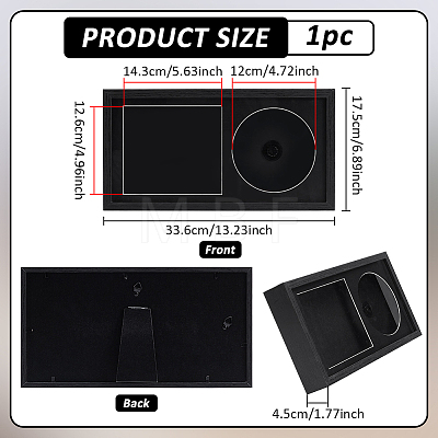 Man-made Board Plastic CD Display Stands ODIS-WH0108-054-1
