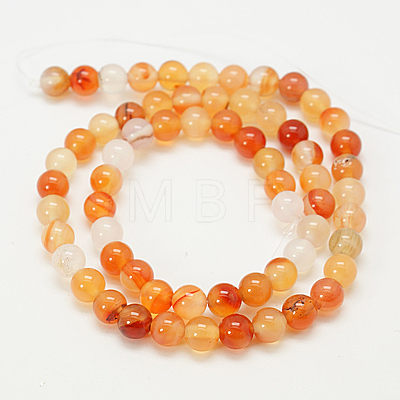 Natural Carnelian Beads Strands G-G390-10mm-10-1