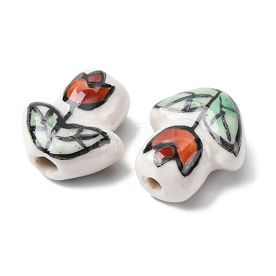 Handmade Porcelain Enamel Beads PORC-B006-02B-1