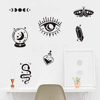 US 1 Set PET Hollow Out Drawing Painting Stencils DIY-MA0001-34A-1