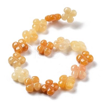 Natural Topaz Jade Beads Strands G-P520-A08-01-1