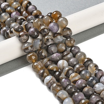 Natural Agate Beads Strands G-M437-B01-01M-1