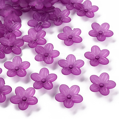 Frosted Acrylic Bead Caps MACR-S371-08A-743-1