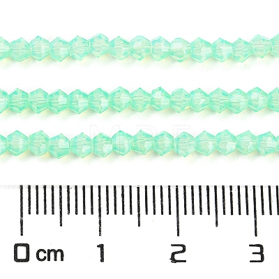 Baking Paint Transparent Glass Beads Strands DGLA-F029-J2mm-05-1