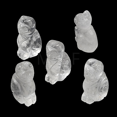 Natural Quartz Crystal Carved Healing Figurines G-B062-04F-1