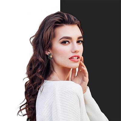 Vintage Flower Stud Earrings for Women JE1095C-1