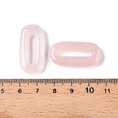 Natural Rose Quartz Oval Pendants G-N342-105C-1