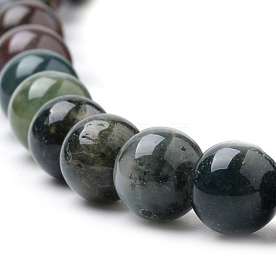 Natural Indian Agate Beads Strands G-S259-31-8mm-1