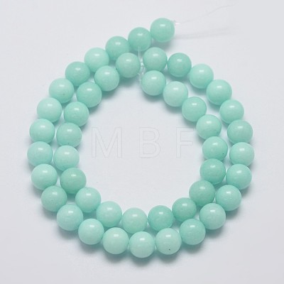 Natural Malaysia Jade Beads Strands G-A146-8mm-B07-1