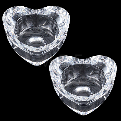 2Pcs Glass Candle Cups AJEW-SC0004-47A-1