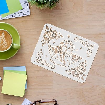 Large Plastic Reusable Drawing Painting Stencils Templates DIY-WH0202-168-1