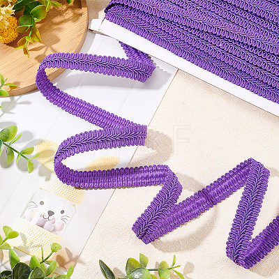 Polyester Braided Lace Trim OCOR-WH0074-92E-1
