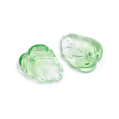 Two-Tone Transparent Glass Charms GLAA-H016-15I-1