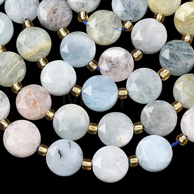 Natural Morganite Beads Strands G-C116-A185-02-1