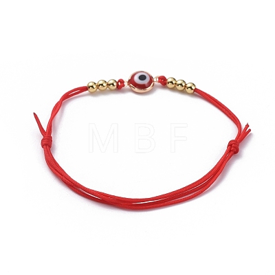 Adjustable Nylon Thread Braided Bead Bracelets BJEW-JB05034-02-1